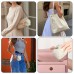 Mykng Nzw Mini Backpack Key Wallets with Keychain for Women, Cute PU Leather Key Pouches for Coins Lipstick Keys Jewelry Accessories Compact Travel Organizer (Beige)